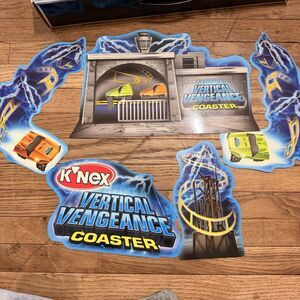 Vintage K'nex Vertical Vengeance Roller Coaster Signage